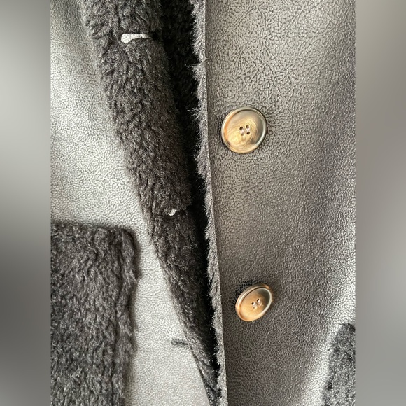Luxury Vegan Leather Coat Jacket - made in Italy, one of a kind - Picture 6 of 10